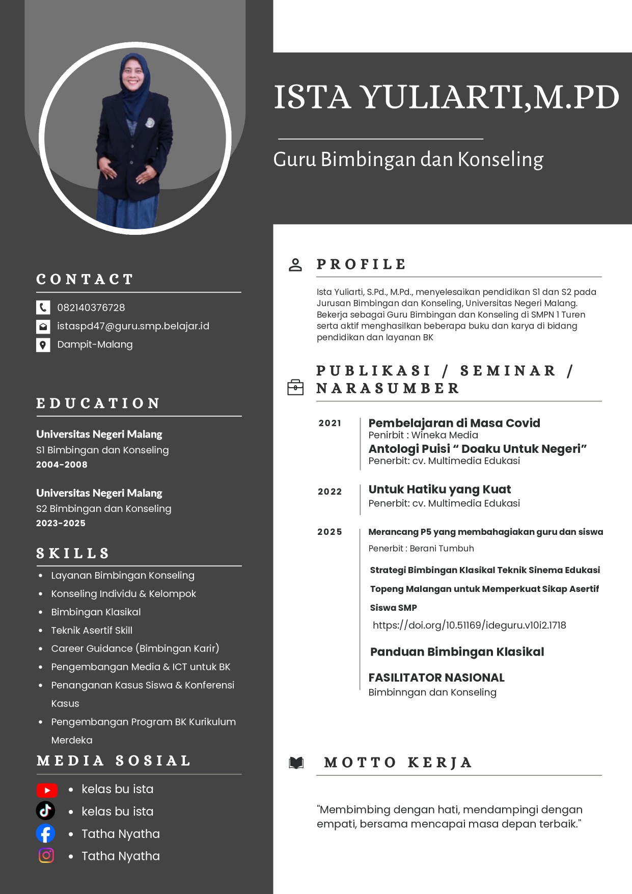 CV Ista Yuliarti, S.Pd