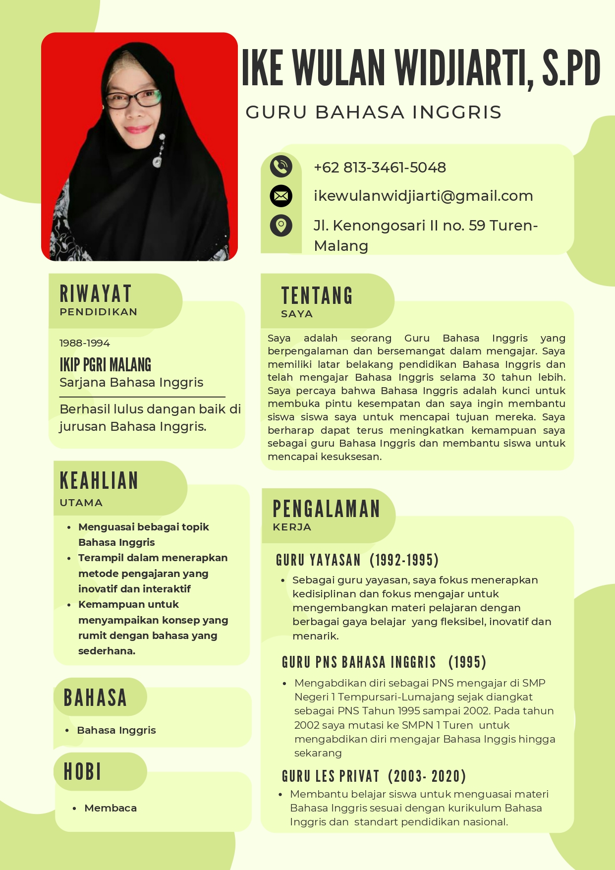 CV Ike Wulan Widjiarti, S.Pd.