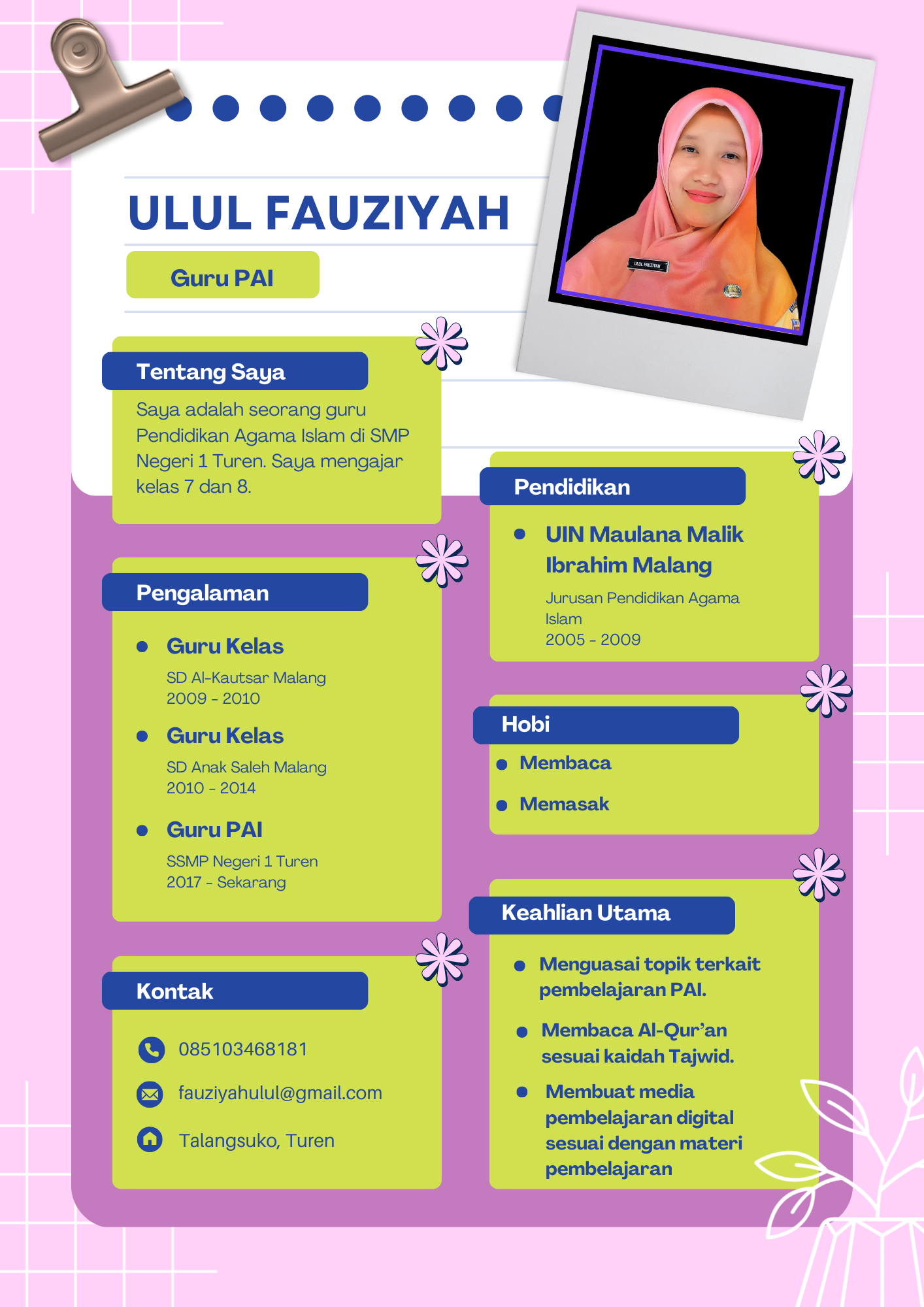 CV Ulul Fauziah, S.Pd., I